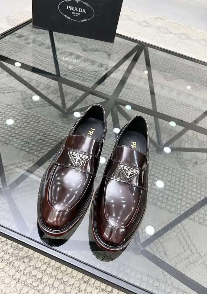 hype Prada Leather Shoes