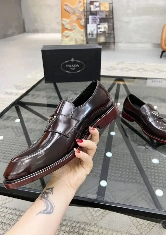 hype Prada Leather Shoes