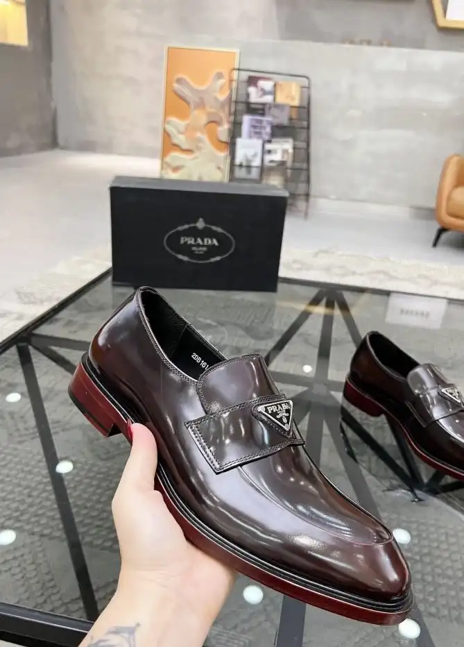 hype Prada Leather Shoes