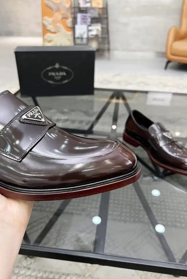 hype Prada Leather Shoes