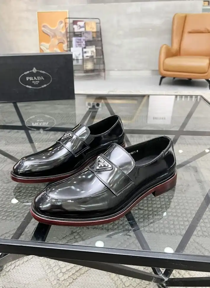 hype Prada Leather Shoes