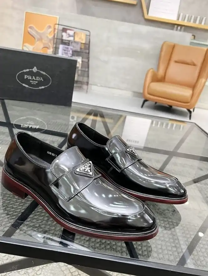 hype Prada Leather Shoes