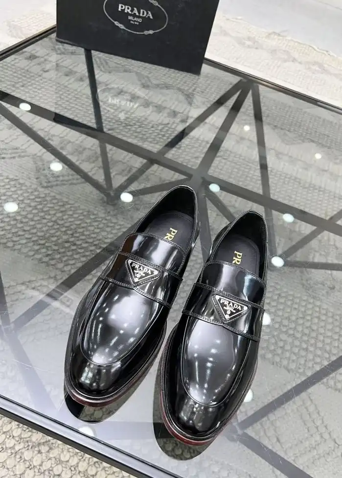 hype Prada Leather Shoes