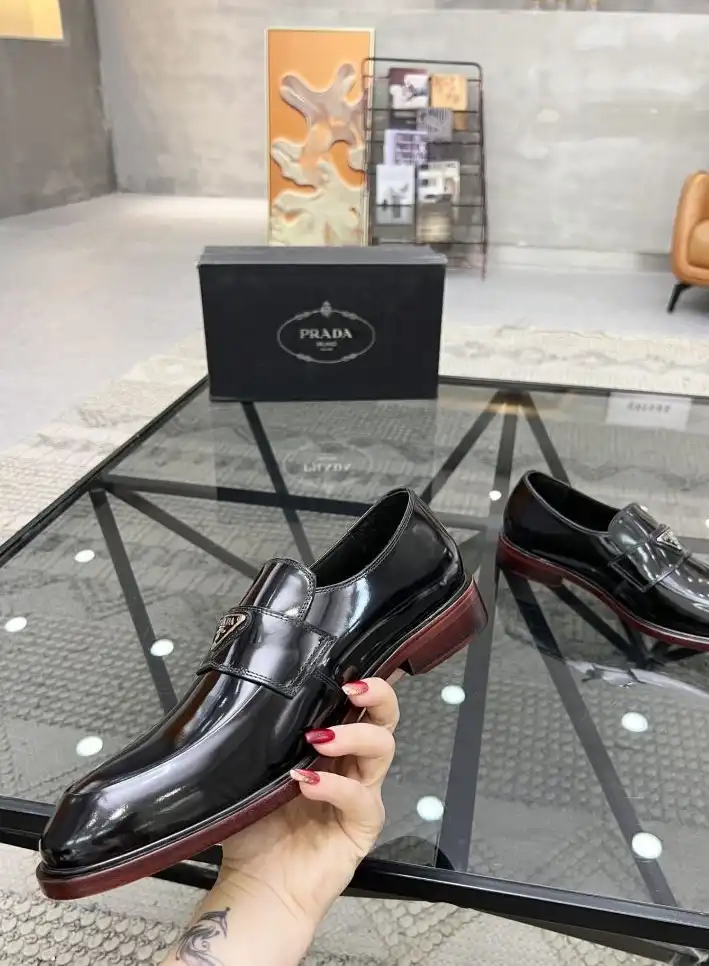 hype Prada Leather Shoes