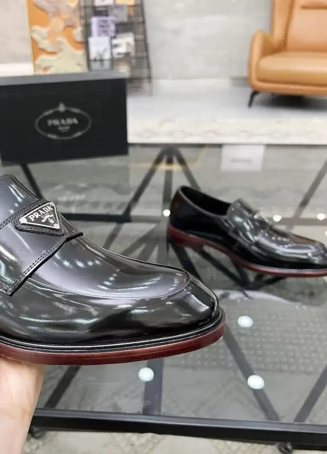 hype Prada Leather Shoes