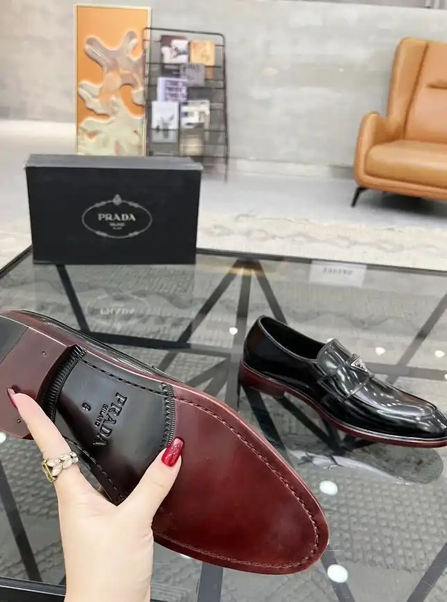 hype Prada Leather Shoes