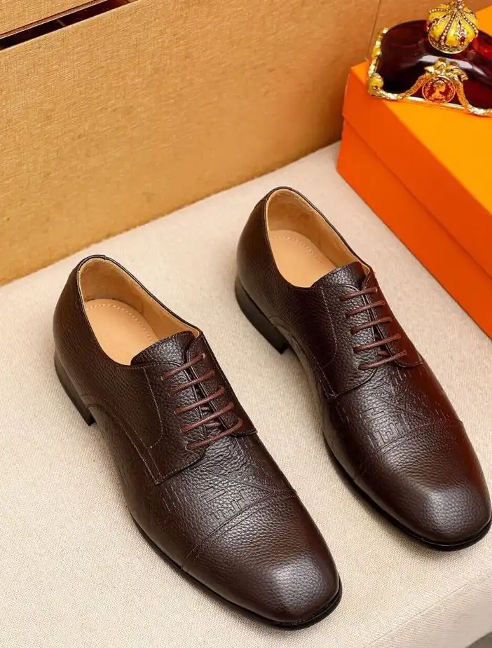 hype Hermes Leather Shoes