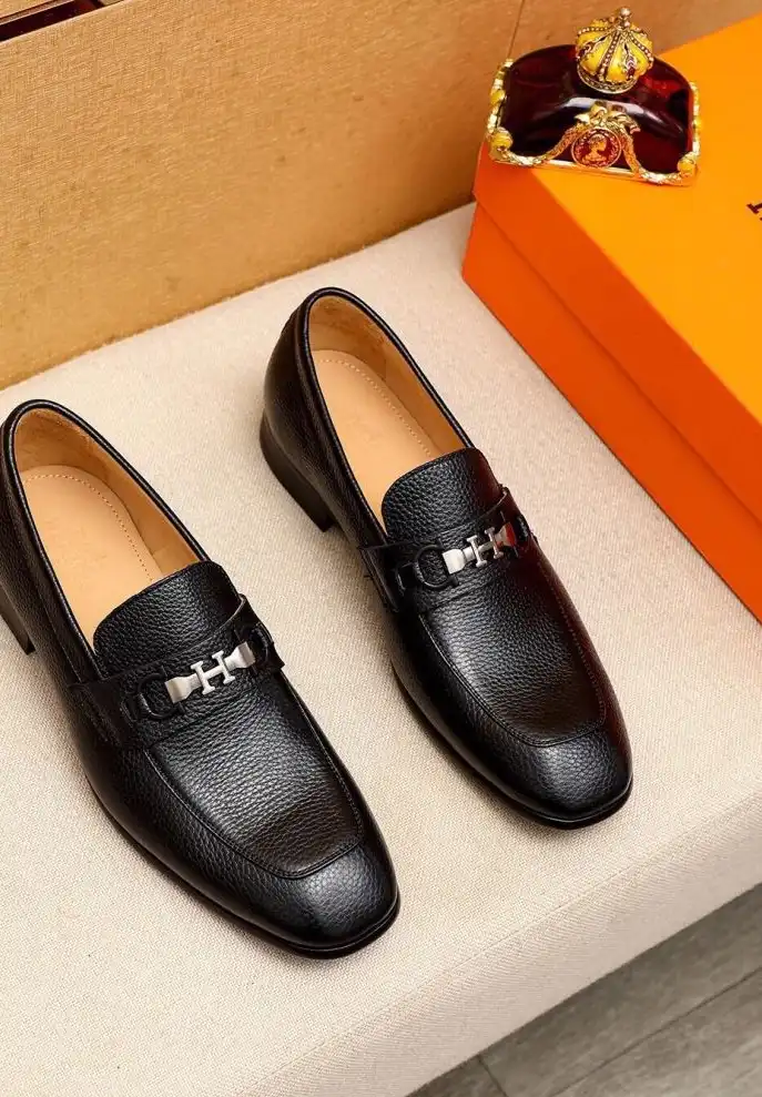 hype Hermes Leather Shoes