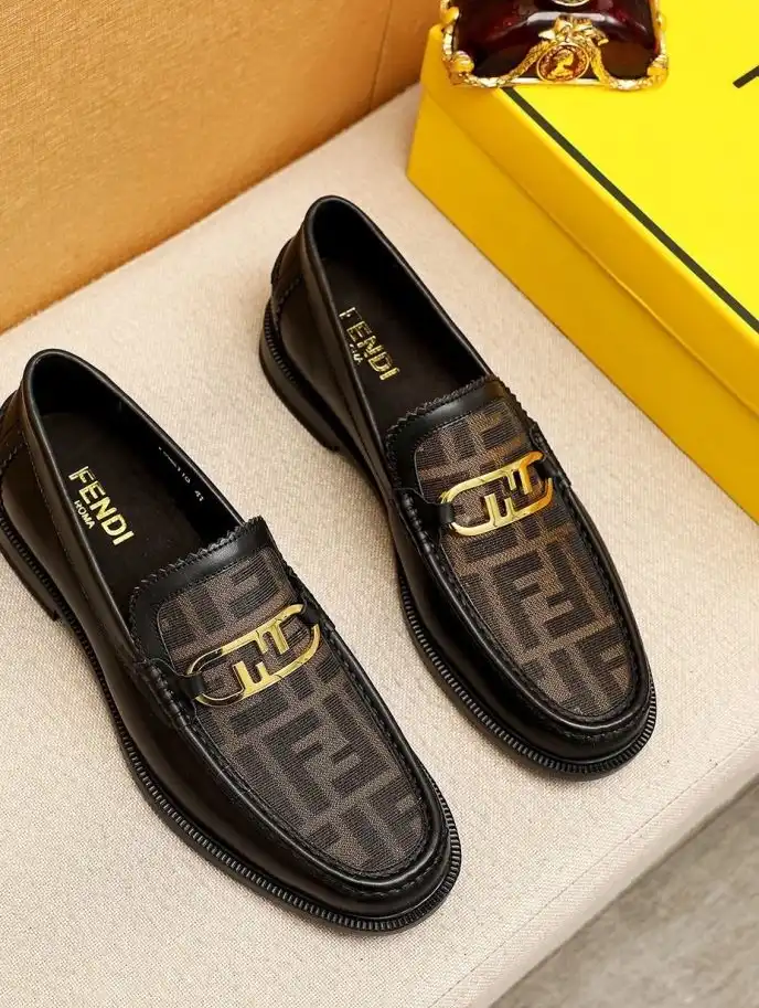 hype Fendi Leather Shoes