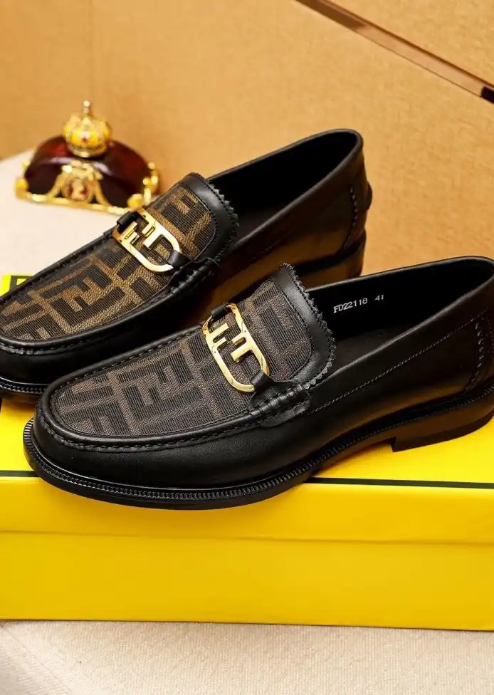 hype Fendi Leather Shoes