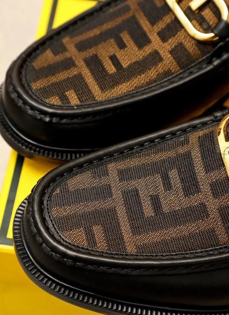 hype Fendi Leather Shoes