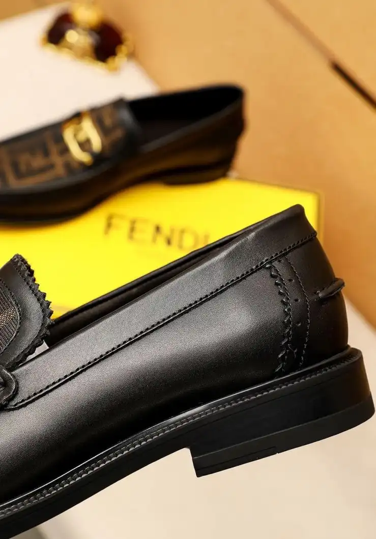 hype Fendi Leather Shoes