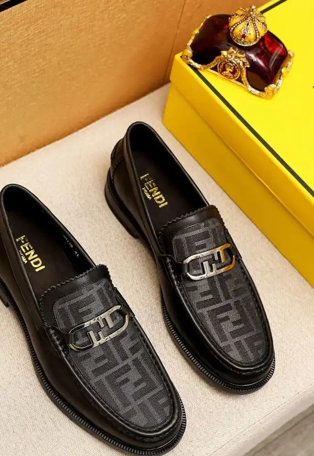 hype Fendi Leather Shoes