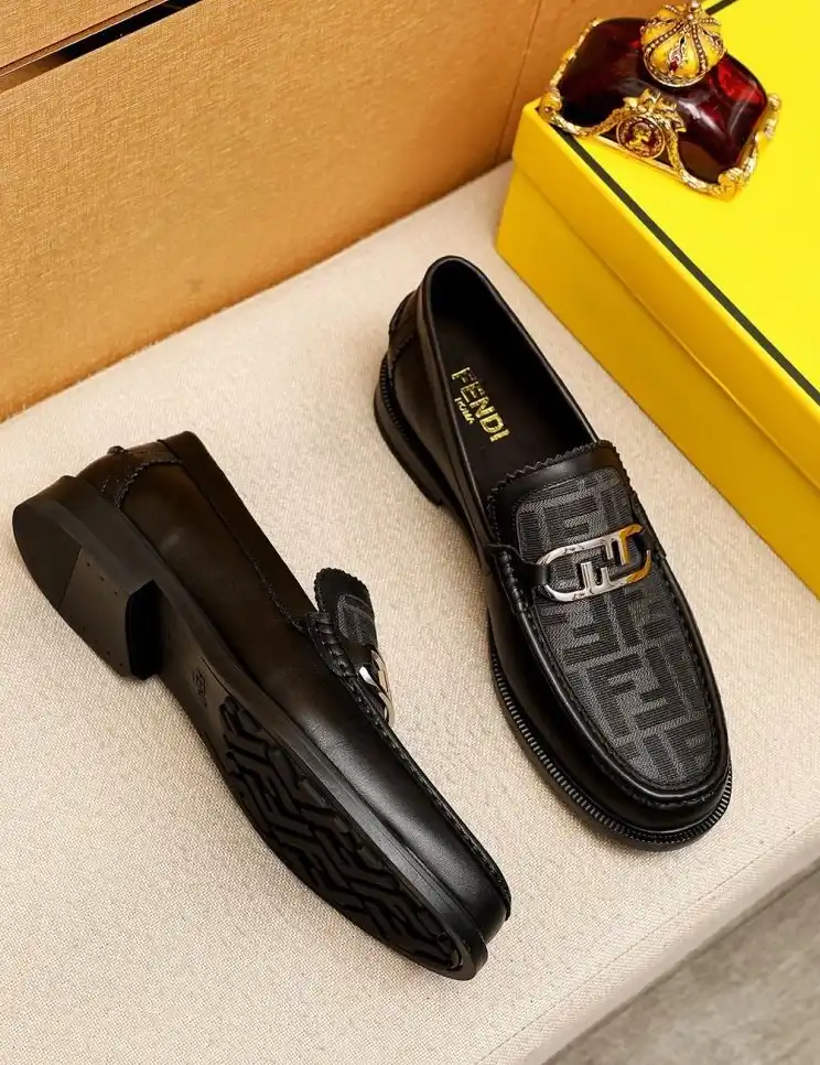 hype Fendi Leather Shoes