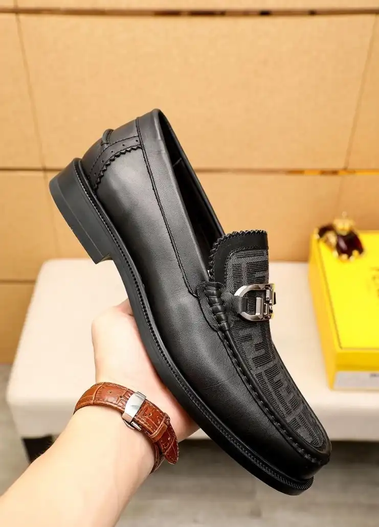 hype Fendi Leather Shoes