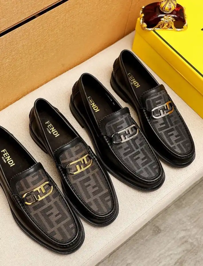 hype Fendi Leather Shoes