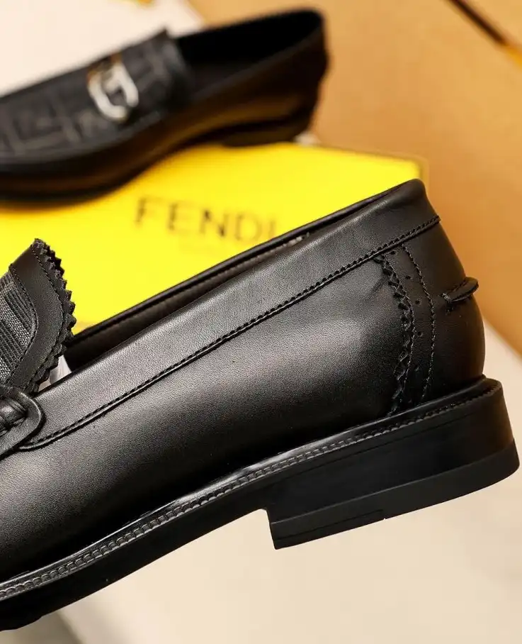 hype Fendi Leather Shoes