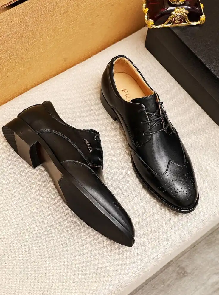 hype Prada Leather Shoes