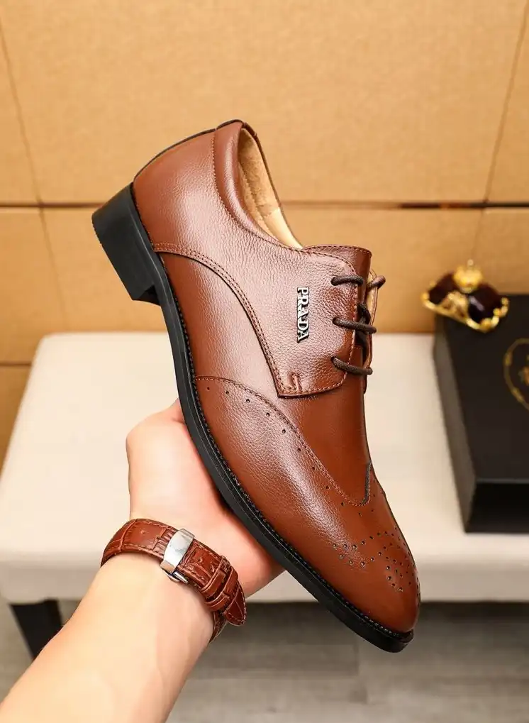 hype Prada Leather Shoes