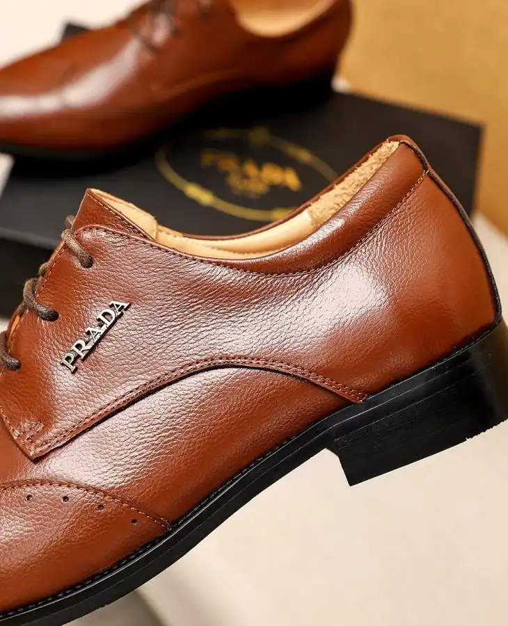 hype Prada Leather Shoes