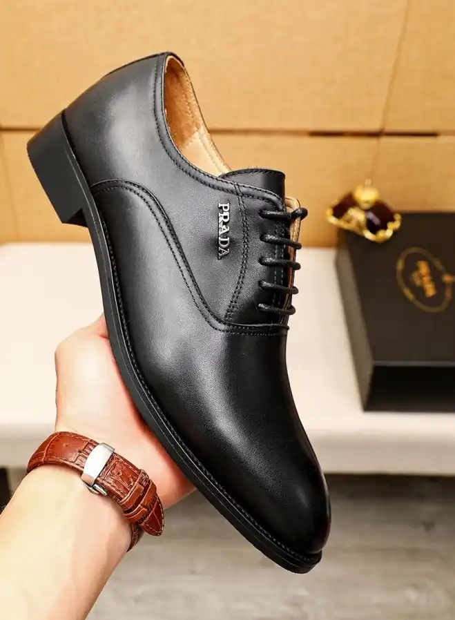 hype Prada Leather Shoes