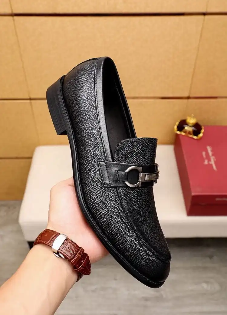 hype Ferragamo Leather Shoes