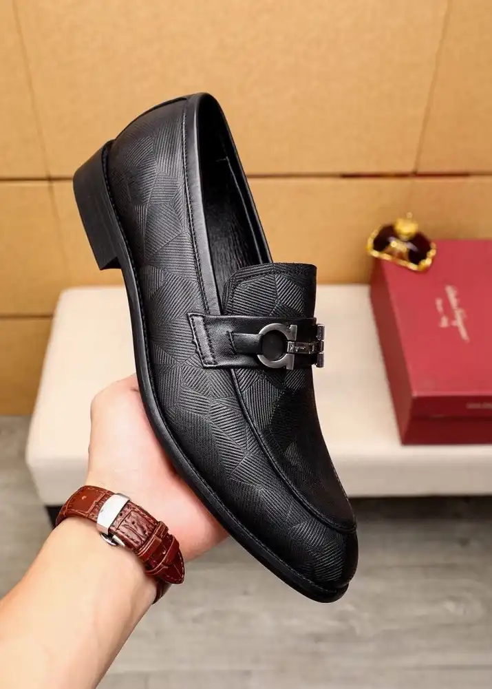 hype Ferragamo Leather Shoes