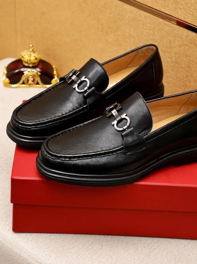 hype Ferragamo Leather Shoes