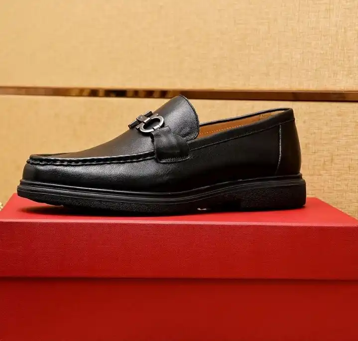 hype Ferragamo Leather Shoes