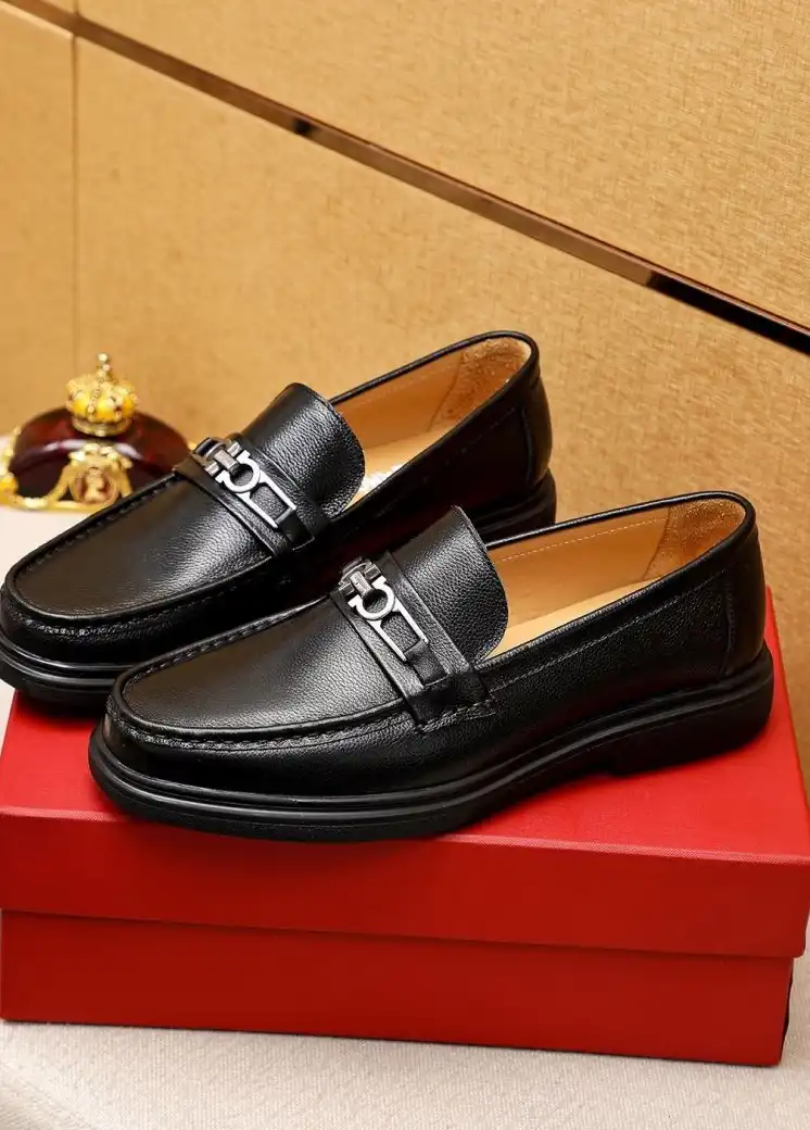 hype Ferragamo Leather Shoes