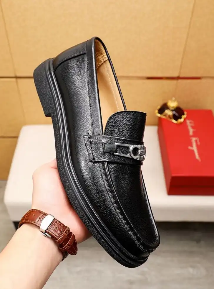 hype Ferragamo Leather Shoes