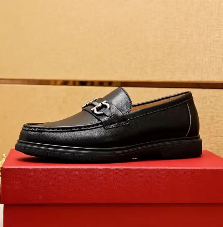 hype Ferragamo Leather Shoes