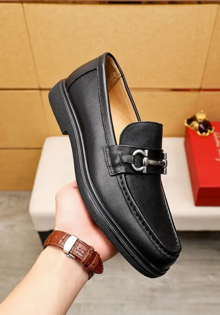 hype Ferragamo Leather Shoes