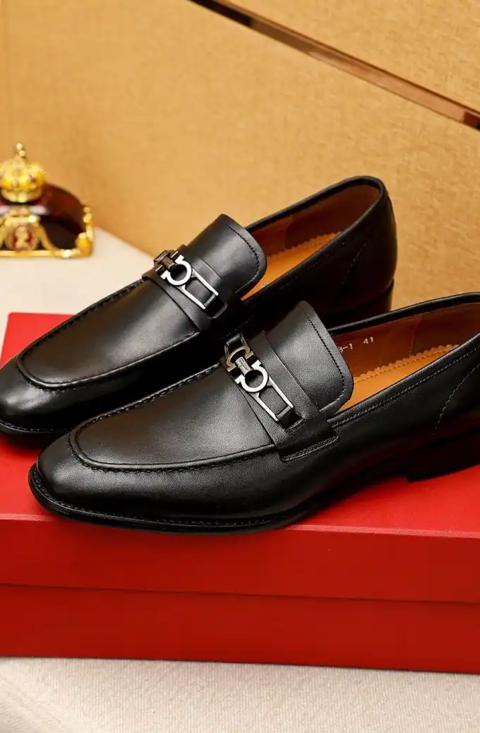 hype Ferragamo Leather Shoes