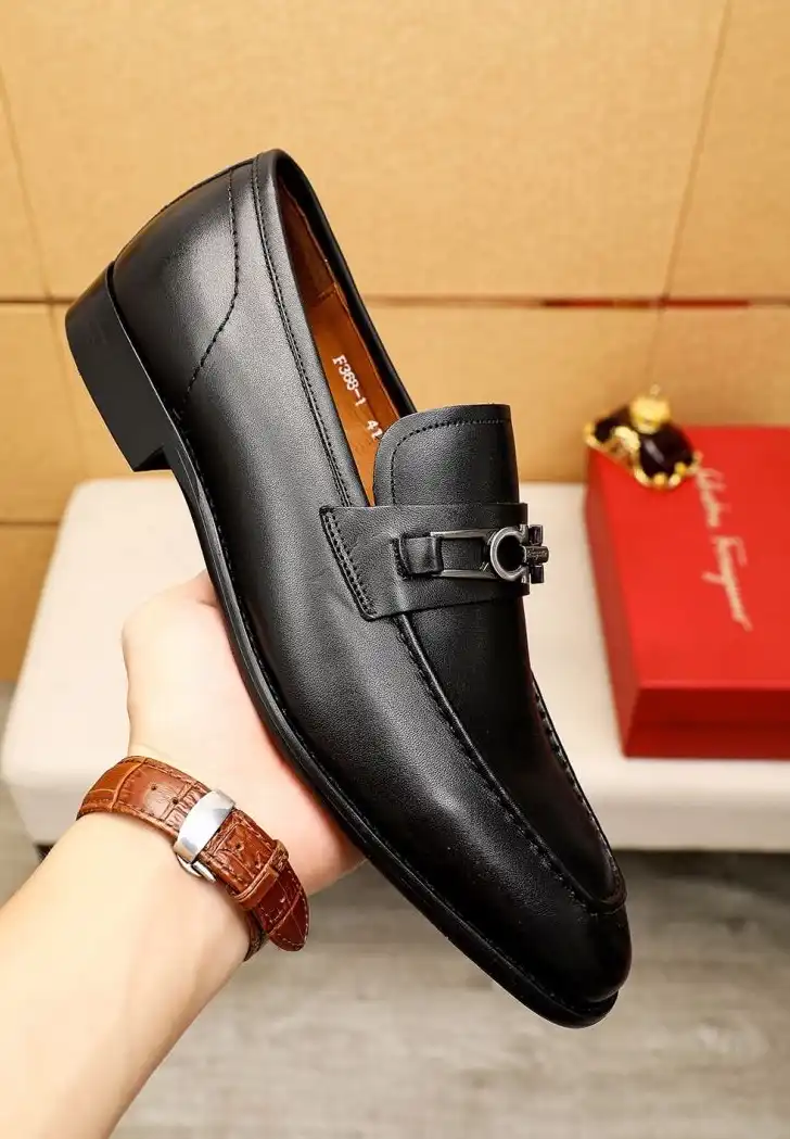 hype Ferragamo Leather Shoes