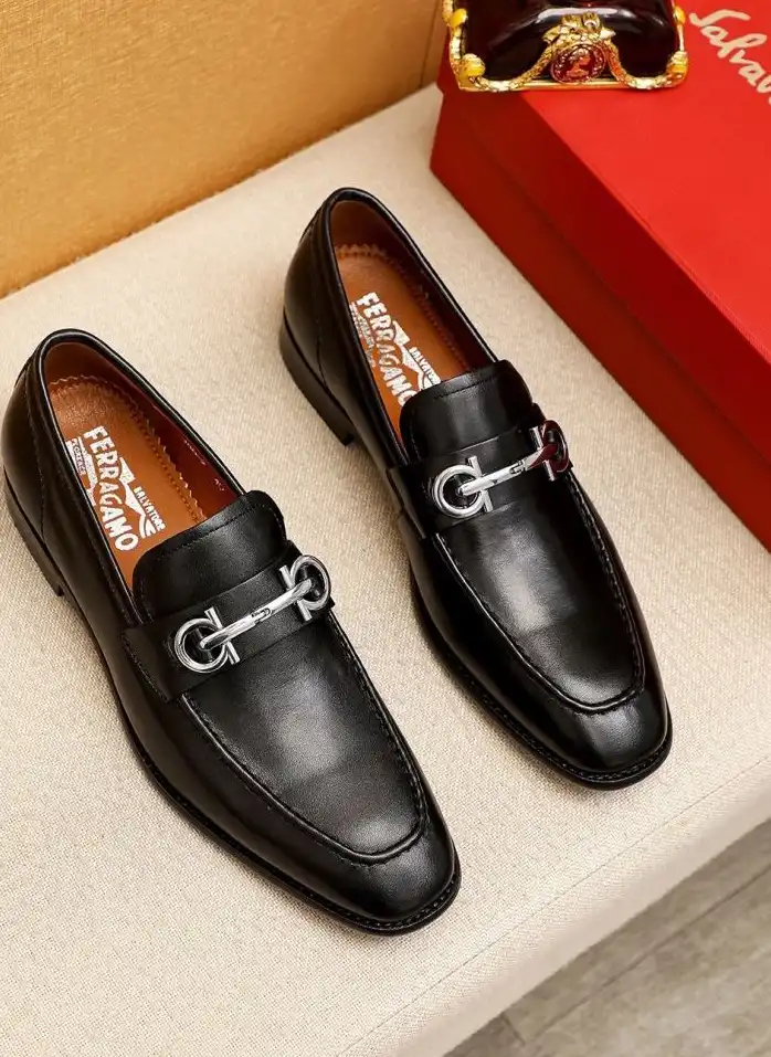 hype Ferragamo Leather Shoes