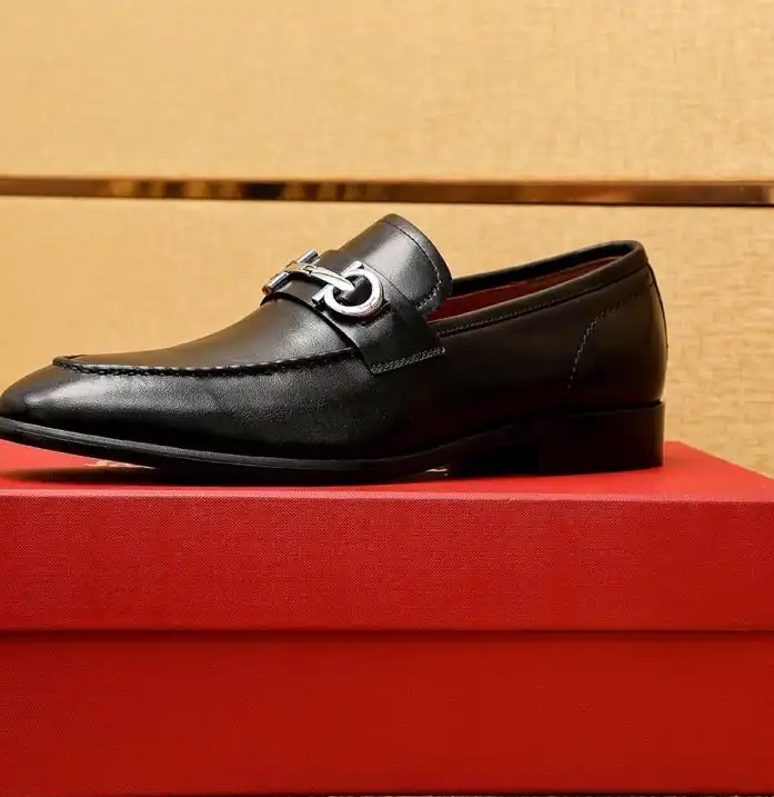 hype Ferragamo Leather Shoes