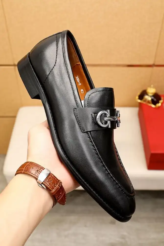 hype Ferragamo Leather Shoes