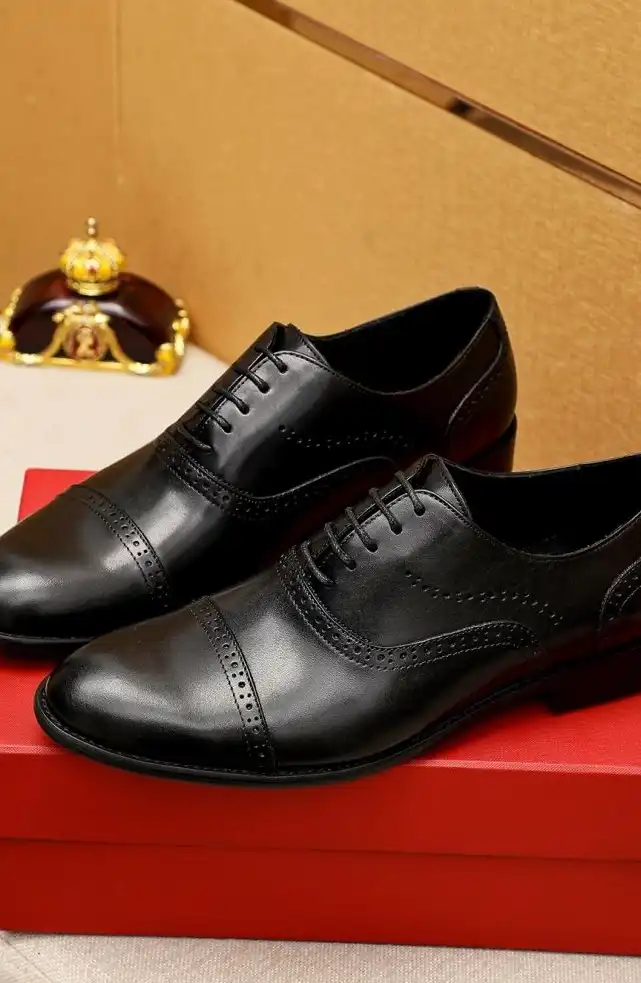 hype Ferragamo Leather Shoes