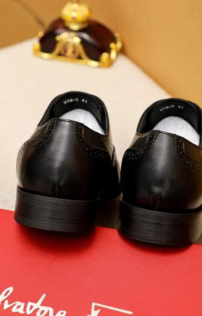 hype Ferragamo Leather Shoes