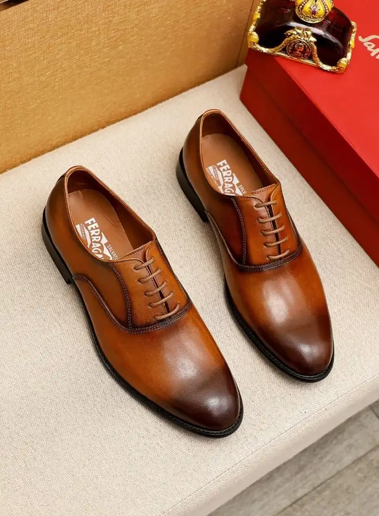 hype Ferragamo Leather Shoes