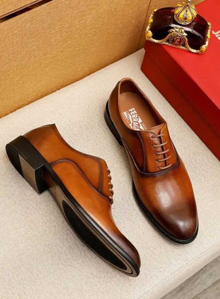 hype Ferragamo Leather Shoes