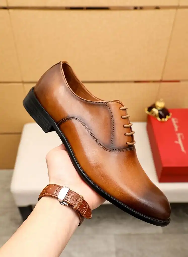 hype Ferragamo Leather Shoes