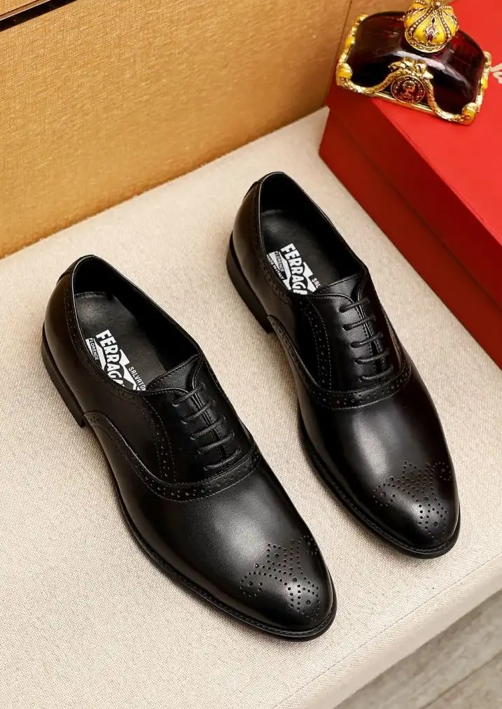 hype Ferragamo Leather Shoes