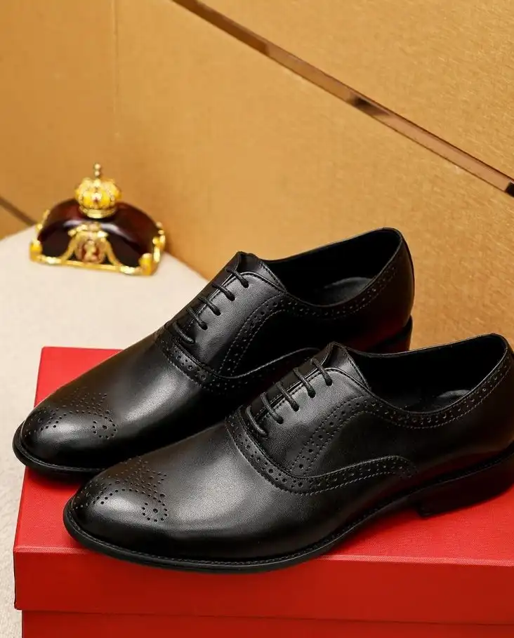 hype Ferragamo Leather Shoes