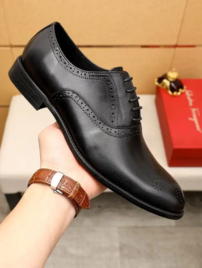 hype Ferragamo Leather Shoes