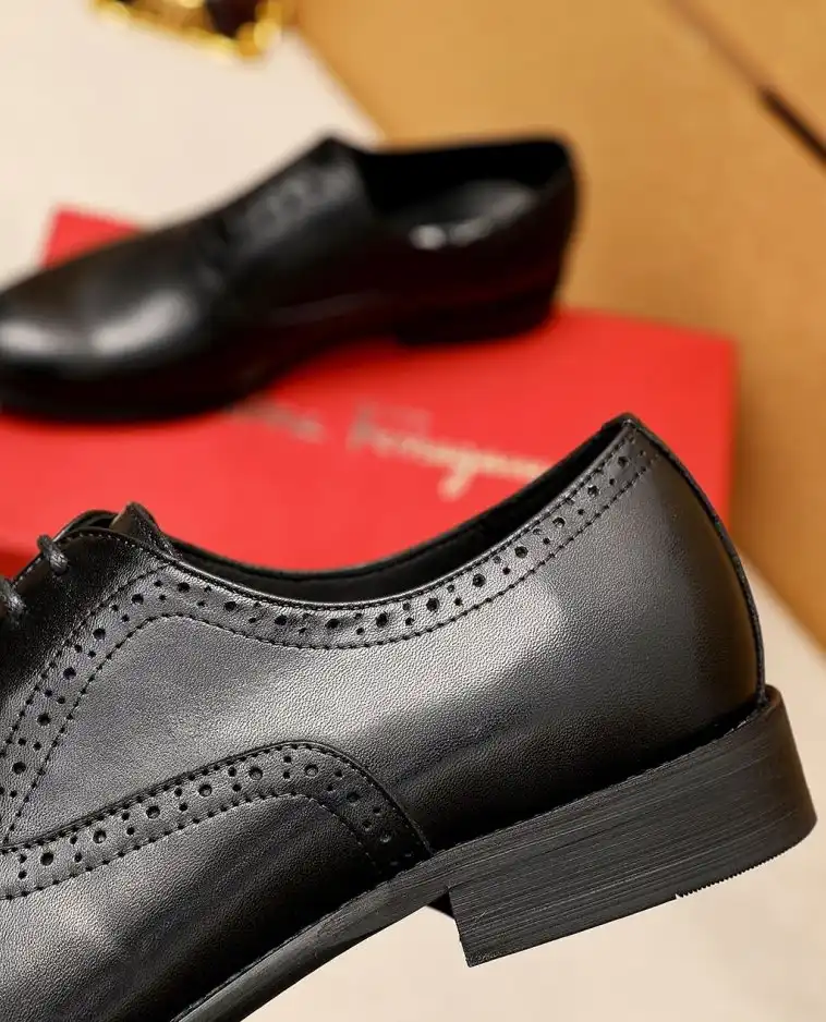 hype Ferragamo Leather Shoes