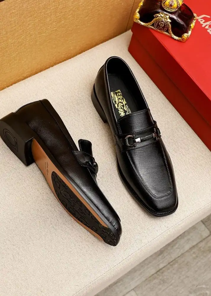 hype Ferragamo Leather Shoes