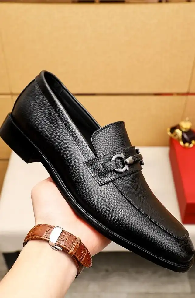 hype Ferragamo Leather Shoes