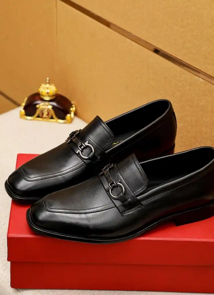 hype Ferragamo Leather Shoes